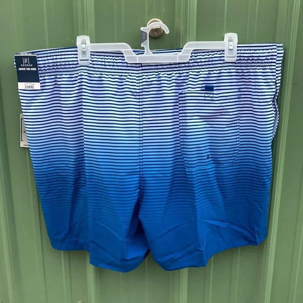 Mens Above The Knee Novelty Swim Trunks Shorts Size 3X